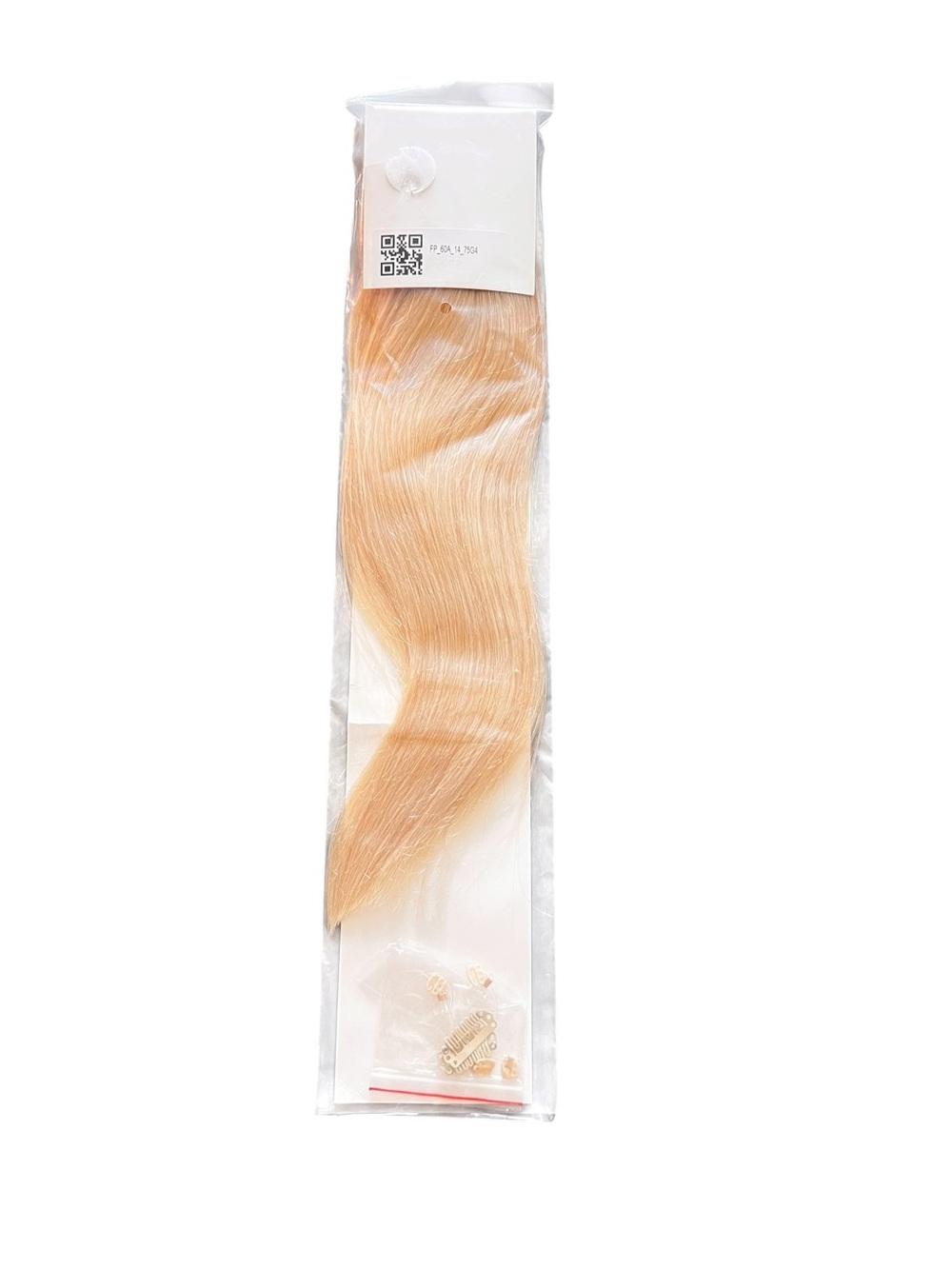 Ugeat Human Hair Extensions in Color #60A (Winter White) New No Box 14”